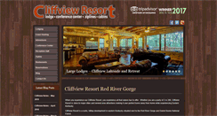 Desktop Screenshot of cliffviewresort.com
