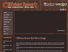 Tablet Screenshot of cliffviewresort.com